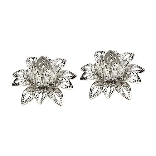 VILLCASE 20st Diy Kappe Zur Schmuckherstellung Blumen Endkappen Vintage-accessoires Lotus-schmuck-kappe Bali-stil Gemischt Abstandshalter Für Armbänder Vintage-schmuck Perlen Halskette von VILLCASE