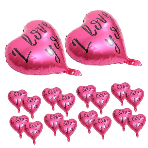 VILLCASE 20st Rote Liebesherzluftballons Willst Du Mich Heiraten? Ballon Ballonbogenständer Luftballons Zur Hochzeit Dinosaurier-ballons Herzförmiger Folienballon Ballonpumpe Aluminium Rosy VILLCASE 20st Rote Liebesherzluftballons Willst Du Mich Heiraten? Ballon Ballonbogenständer Luftballons Zur Hochzeit Dinosaurier-ballons Herzförmiger Folienballon Ballonpumpe Aluminium Rosy von VILLCASE