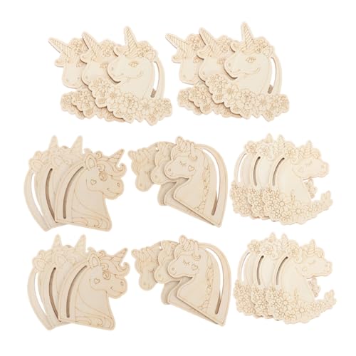VILLCASE 24 Stück Teiliges Einhorn Holzscheiben Unlackierte DIY Holzornamente für Basteln und Malen Sichere Holzfiguren zum Bemalen für Kreative Dekorationen bei Hochzeit und Party VILLCASE 24 Stück Teiliges Einhorn Holzscheiben Unlackierte DIY Holzornamente für Basteln und Malen Sichere Holzfiguren zum Bemalen für Kreative Dekorationen bei Hochzeit und Party von VILLCASE