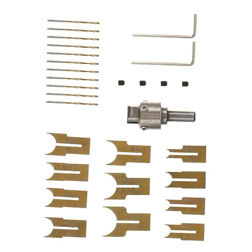 VILLCASE 24 Stück Teiliges Holzring bohrer set für DIY Schmuckherstellung Robuste Holzperlen bohrer Präzise Holzringmacher werkzeuge für Bastler und Holzhandwerk von VILLCASE