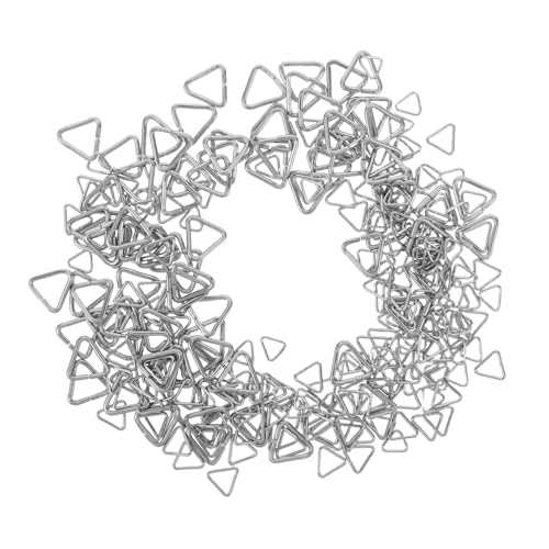 VILLCASE 240 Stück Dreieckige Edelstahl Verschlussringe für DIY Schmuck Kleine Mittlere und Große Zuverlässige Anhänger Armbandverbinder Rostfreie Schmuckteile für Halsketten und VILLCASE 240 Stück Dreieckige Edelstahl Verschlussringe für DIY Schmuck Kleine Mittlere und Große Zuverlässige Anhänger Armbandverbinder Rostfreie Schmuckteile für Halsketten und von VILLCASE