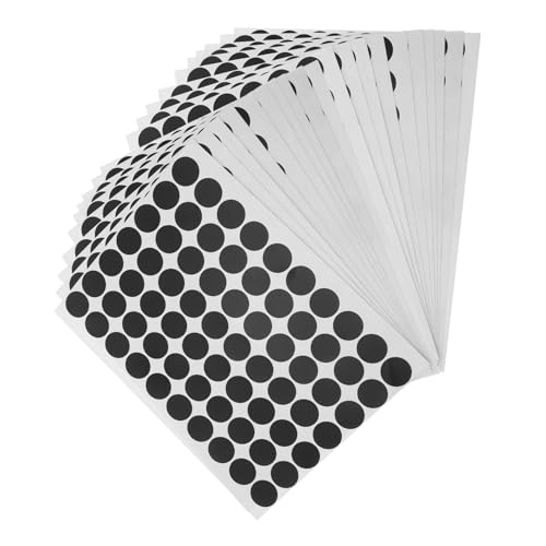 VILLCASE 25 Blatt Wasserdichte Schwarze Runde Aufkleber Selbstklebende Etiketten Reißfest Kratzfest für Handbeschriftung und Druck Vielseitig für Büro Küche Industrie Geeignet VILLCASE 25 Blatt Wasserdichte Schwarze Runde Aufkleber Selbstklebende Etiketten Reißfest Kratzfest für Handbeschriftung und Druck Vielseitig für Büro Küche Industrie Geeignet von VILLCASE