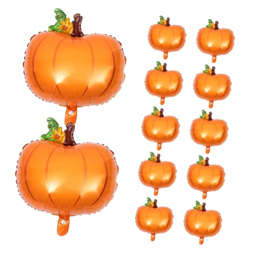 VILLCASE 25 Stück Aufblasbare Kürbisballons Herbstballons Herbstthema Ballon Kürbisförmige Ballons Requisite Folie VILLCASE 25 Stück Aufblasbare Kürbisballons Herbstballons Herbstthema Ballon Kürbisförmige Ballons Requisite Folie von VILLCASE