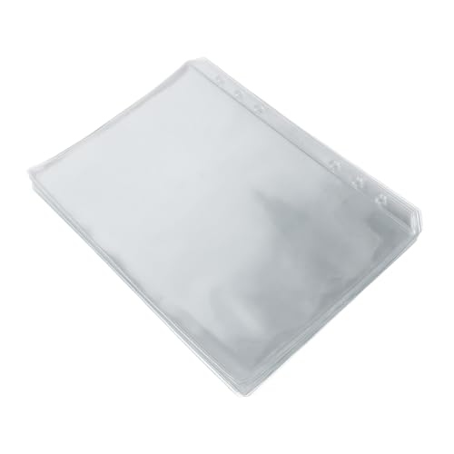 VILLCASE 25 Stück Einlegeblätter für Notizbuch PVC Hüllen für Karten Fotos und Dokumente für Budget und Rezeptorganisation von VILLCASE