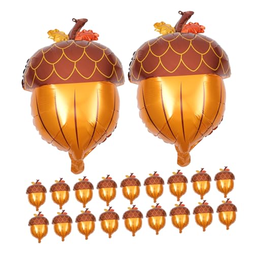 VILLCASE 25 Stück Teiliges Aluminiumfolie Luftballons Tannenzapfen Form Herbst Dekoration Glänzend für Erntedankfest Party Herbstliches Motto Nachhaltige Feierdeko VILLCASE 25 Stück Teiliges Aluminiumfolie Luftballons Tannenzapfen Form Herbst Dekoration Glänzend für Erntedankfest Party Herbstliches Motto Nachhaltige Feierdeko von VILLCASE