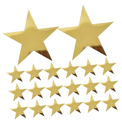 VILLCASE 25 Stück Teiliges Papiersterne Gold Große Stern Dekorationen für Hochzeit Party Diy Bastelbedarf Leuchtende Wand und Fotorequisiten für Festliche Feierlichkeiten VILLCASE 25 Stück Teiliges Papiersterne Gold Große Stern Dekorationen für Hochzeit Party Diy Bastelbedarf Leuchtende Wand und Fotorequisiten für Festliche Feierlichkeiten von VILLCASE