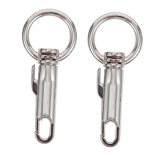 VILLCASE 2St Taschenhaken bag straps taschengürtel Zubehör für Taschen die bescherung metallhaken Kragen Schließe Sitz Zubehör für Koffertaschen Karabinerhaken für den Schlüsselbund Silver VILLCASE 2St Taschenhaken bag straps taschengürtel Zubehör für Taschen die bescherung metallhaken Kragen Schließe Sitz Zubehör für Koffertaschen Karabinerhaken für den Schlüsselbund Silver von VILLCASE