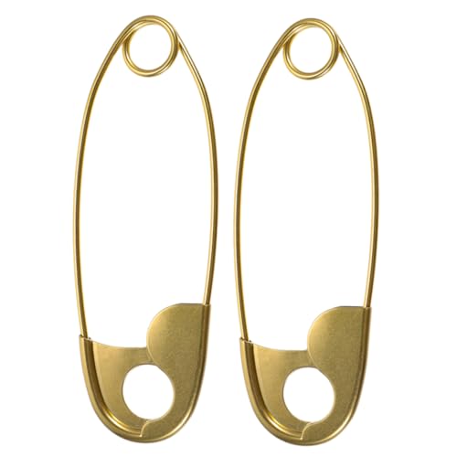 VILLCASE 2Stücke Große Sicherheitsnadeln für DIY Handtaschen Taschengriffe Geldbörsen Benutzerfreundlich Ergonomisches Design Langlebig Metallisch Zubehör für Kreative VILLCASE 2Stücke Große Sicherheitsnadeln für DIY Handtaschen Taschengriffe Geldbörsen Benutzerfreundlich Ergonomisches Design Langlebig Metallisch Zubehör für Kreative von VILLCASE