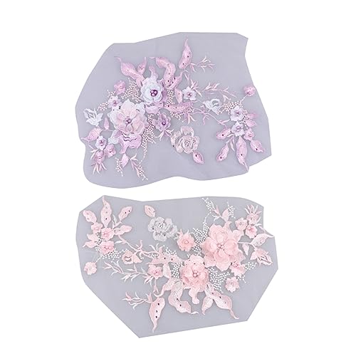 VILLCASE 2stücke Stoffzubehör Kleidungsaufnäher-aufkleber Charm-stoffaufnäher Stereoskopischer Kleidungsaufnäher Kleidungszubehör Stickerei Spitze Patch Strass Kleid Kleidung Zubehör VILLCASE 2stücke Stoffzubehör Kleidungsaufnäher-aufkleber Charm-stoffaufnäher Stereoskopischer Kleidungsaufnäher Kleidungszubehör Stickerei Spitze Patch Strass Kleid Kleidung Zubehör von VILLCASE