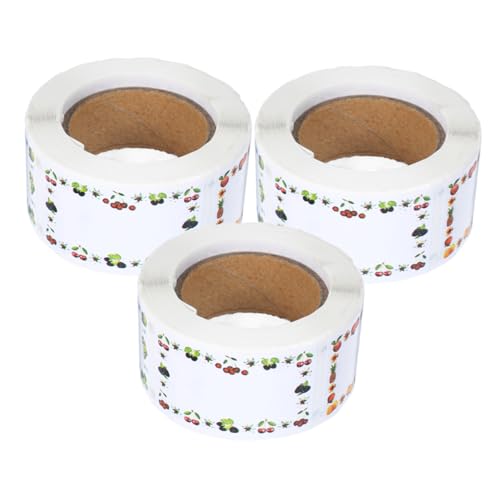 VILLCASE 3 Rollen Selbstklebende Rechteckige Labels für Lebensmittelbehälter zur Organisation von Küche und Gefrierfach VILLCASE 3 Rollen Selbstklebende Rechteckige Labels für Lebensmittelbehälter zur Organisation von Küche und Gefrierfach von VILLCASE