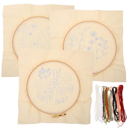 VILLCASE 3 Sätze Diy Daisy Muster Stickset für Anfänger Teiliges Handstickerei Kit mit Zubehör für Kreative Projekte und Personalisierte Langlebig und Praktisch VILLCASE 3 Sätze Diy Daisy Muster Stickset für Anfänger Teiliges Handstickerei Kit mit Zubehör für Kreative Projekte und Personalisierte Langlebig und Praktisch von VILLCASE