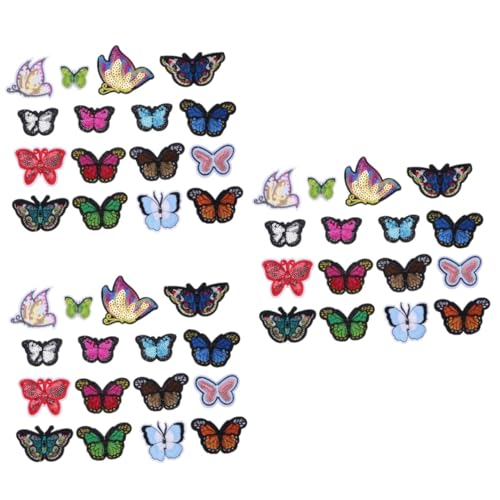 VILLCASE 3 Sätze Gestickter Schmetterlingsaufnäher Blauer Schmetterling Pailletten Schmetterlingsapplikationen Schmetterlings Oberstoff Schmetterlinge Cartoon Aufkleber 16 Stück * 3 VILLCASE 3 Sätze Gestickter Schmetterlingsaufnäher Blauer Schmetterling Pailletten Schmetterlingsapplikationen Schmetterlings Oberstoff Schmetterlinge Cartoon Aufkleber 16 Stück * 3 von VILLCASE