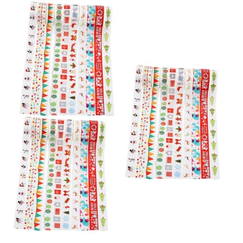 VILLCASE 3 Sätze Weihnachts-washi-tape Hängende Weihnachtsdekorationen Fröhliches Weihnachtsband Scrapbbok The Washi Tape Dekoratives Klebeband Selber Machen Washi-tape- 10 Stück * 3 VILLCASE 3 Sätze Weihnachts-washi-tape Hängende Weihnachtsdekorationen Fröhliches Weihnachtsband Scrapbbok The Washi Tape Dekoratives Klebeband Selber Machen Washi-tape- 10 Stück * 3 von VILLCASE