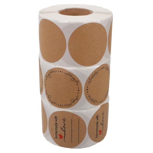VILLCASE 3 Stück Kraftpapier Aufkleber Rund Selbstklebend Stark Haftend für Verpackung Umschläge Boxen Vielseitig Einsetzbar zur Versiegelung und Beschriftung im Haushalt und Büro VILLCASE 3 Stück Kraftpapier Aufkleber Rund Selbstklebend Stark Haftend für Verpackung Umschläge Boxen Vielseitig Einsetzbar zur Versiegelung und Beschriftung im Haushalt und Büro von VILLCASE