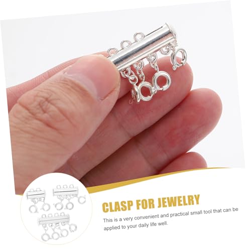 VILLCASE 3 Stück Magnetische Schmuckverschlüsse aus Langlebiger Legierung Starke Magnetkraft Einfach zu Befestigen für Halsketten Armbänder und DIY schmuckprojekte Silberfarben Vielseitige VILLCASE 3 Stück Magnetische Schmuckverschlüsse aus Langlebiger Legierung Starke Magnetkraft Einfach zu Befestigen für Halsketten Armbänder und DIY schmuckprojekte Silberfarben Vielseitige von VILLCASE