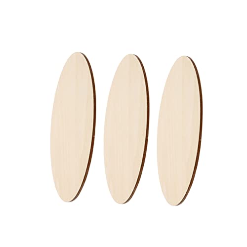 VILLCASE 3 Stück Runde Holzplatten Unbehandelte Holzscheiben für Diy Bastelprojekte für Dekorationen Malerei und Handwerk von VILLCASE