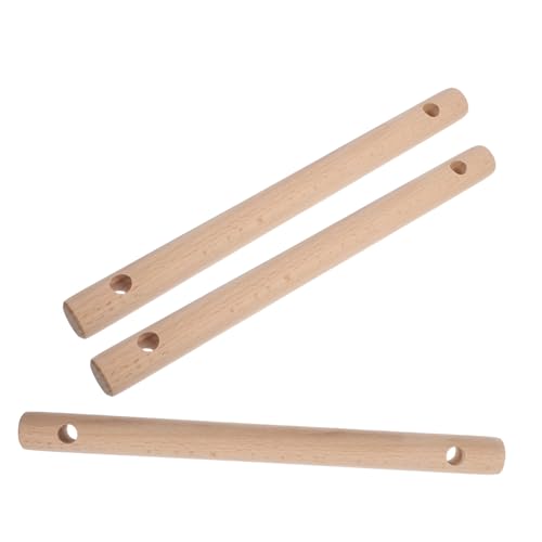 VILLCASE 3 Stück Runde Holzstäbe für Diy Seilleiter Projekte Vorbohrtes Naturholz für Handwerk und Holzarbeiten und Belastbar VILLCASE 3 Stück Runde Holzstäbe für Diy Seilleiter Projekte Vorbohrtes Naturholz für Handwerk und Holzarbeiten und Belastbar von VILLCASE