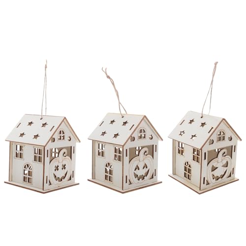 VILLCASE 3 Stück Teiliges Halloween Holz Pumpkin House Deko Set DIY Bemalbare Holzanhänger Kinderfreundliche Unvollendete Kürbishäuser Kompakte Halloween Bastelornamente für Wohnraum VILLCASE 3 Stück Teiliges Halloween Holz Pumpkin House Deko Set DIY Bemalbare Holzanhänger Kinderfreundliche Unvollendete Kürbishäuser Kompakte Halloween Bastelornamente für Wohnraum von VILLCASE