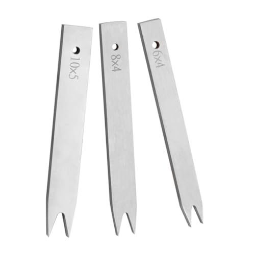 VILLCASE 3 Stück Teiliges Leder Stichwerkzeug Set Einstellbares Lochstanzer Tool für Installation von Magnetdruckknöpfen Kompatibel für Lederhandwerksprojekte von VILLCASE
