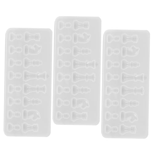 VILLCASE 3 Stück Teiliges Silikon Schachmold für DIY Schachfiguren Epoxidharz Gießform Wiederverwendbar Vielseitig für Schmuck Crystal Kunst Familienaktivitäten VILLCASE 3 Stück Teiliges Silikon Schachmold für DIY Schachfiguren Epoxidharz Gießform Wiederverwendbar Vielseitig für Schmuck Crystal Kunst Familienaktivitäten von VILLCASE
