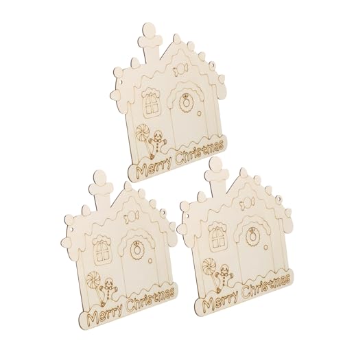 VILLCASE 3 Stück Unbemalte Holzhaus Anhänger zum Bemalen Weihnachtskranz Holzstücke mit Schnur DIY Holzdeko für Festliche Weihnachtsdekoration Blanko Holzschild Basteln und Malen VILLCASE 3 Stück Unbemalte Holzhaus Anhänger zum Bemalen Weihnachtskranz Holzstücke mit Schnur DIY Holzdeko für Festliche Weihnachtsdekoration Blanko Holzschild Basteln und Malen von VILLCASE