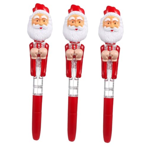 VILLCASE 3 Stück Weihnachtsboxen Kugelschreiber mit Led-leuchte Lustiger Weihnachtsmann-stift Interaktives Schreibspielzeug Kreatives Schulgeschenk Einzigartiger Lehrerpreis Xmas VILLCASE 3 Stück Weihnachtsboxen Kugelschreiber mit Led-leuchte Lustiger Weihnachtsmann-stift Interaktives Schreibspielzeug Kreatives Schulgeschenk Einzigartiger Lehrerpreis Xmas von VILLCASE