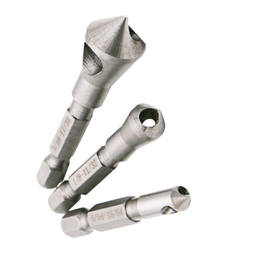 VILLCASE 3 Teiliger Fasenbohrer Holzbearbeitungs Lochwerkzeuge Senker Metallbohrer Bohrer Mit Senker Metall Senker Bit Senker Bits Senker Bits Bohrer Senker Stahl Silber VILLCASE 3 Teiliger Fasenbohrer Holzbearbeitungs Lochwerkzeuge Senker Metallbohrer Bohrer Mit Senker Metall Senker Bit Senker Bits Senker Bits Bohrer Senker Stahl Silber von VILLCASE
