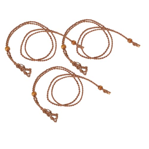 VILLCASE 3-teilige Kristallhalter-halskette: DIY Verstellbare Kordel Handgefertigter Anhängerhalter Seil Leere Steinkäfig-halskette Für Schmuckherstellung Zubehör VILLCASE 3-teilige Kristallhalter-halskette: DIY Verstellbare Kordel Handgefertigter Anhängerhalter Seil Leere Steinkäfig-halskette Für Schmuckherstellung Zubehör von VILLCASE