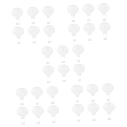 VILLCASE 30 Stck DIY Hängende Papier Heißluftballon Lampenschirme Weiß Dekoration Hochzeit Geburtstag Party Romantische Atmosphäre VILLCASE 30 Stck DIY Hängende Papier Heißluftballon Lampenschirme Weiß Dekoration Hochzeit Geburtstag Party Romantische Atmosphäre von VILLCASE