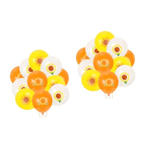 30 Stk Sonnenblumenballon hochzeitsdeko Emulsion Dekorationen Partybedarf schmücken Braut von VILLCASE