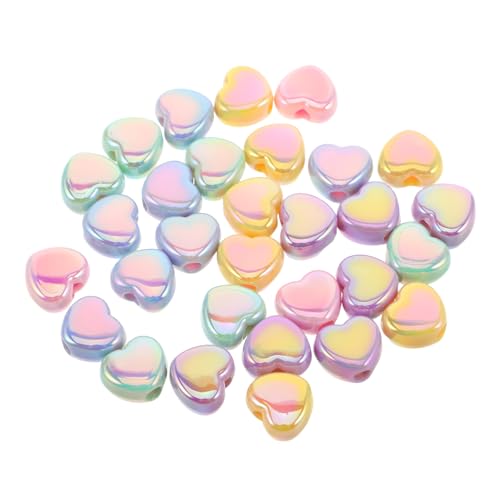 VILLCASE 30 Stück Bunte Spacer Beads für Diy Schmuck für Armbänder und Bastelprojekte für Valentinstag und Kreative Aktivitäten VILLCASE 30 Stück Bunte Spacer Beads für Diy Schmuck für Armbänder und Bastelprojekte für Valentinstag und Kreative Aktivitäten von VILLCASE