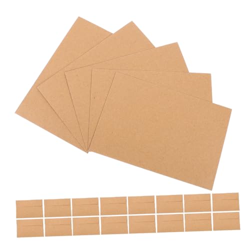 VILLCASE 30 Stück Einladungsumschlag Briefumschläge Postkartenumschläge Umschläge Für Hochzeitseinladungen Khaki Papier von VILLCASE