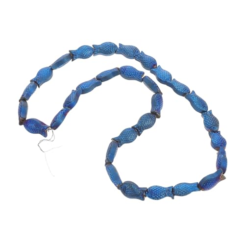 VILLCASE 30 Stück Frosted Glasperlen Blau für Diy Armbänder Dekorationen Vielseitige Handwerksmaterialien Hochwertigem Mattiertem für Kreative Projekte und Schmuckherstellung von VILLCASE