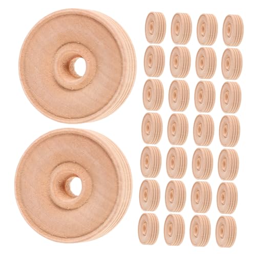 VILLCASE 30 Stück Teiliges Kleine Holzräder mit Loch Naturbelassenem Hartholz Glatte Oberfläche zum Bemalen Diy Holzräder für Spielzeugautos Bastelprojekte und Kinderhandwerk VILLCASE 30 Stück Teiliges Kleine Holzräder mit Loch Naturbelassenem Hartholz Glatte Oberfläche zum Bemalen Diy Holzräder für Spielzeugautos Bastelprojekte und Kinderhandwerk von VILLCASE
