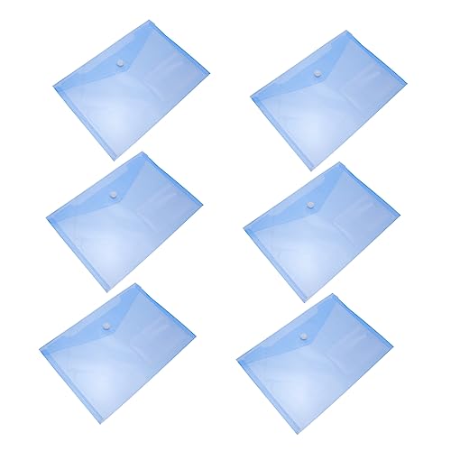 VILLCASE 30 Stück Transparente Aktentaschen Taschenordner Mit Dokumentenaufbewahrung Transparenter Aktenhalter Aktentasche Mit Schnalle Aktentasche Mit Druckknopf Aktentasche Fürs von VILLCASE