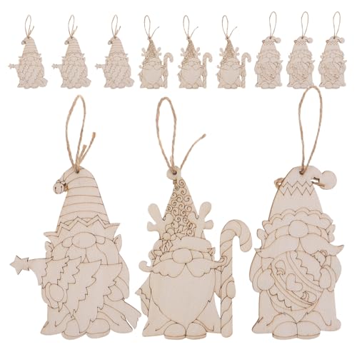VILLCASE 30 Stück Unvollendete Holz Anhänger für Weihnachten Diy Bastelset mit Juteschnur Malbare Holzornamente für Kreative Feiertagsdekoration VILLCASE 30 Stück Unvollendete Holz Anhänger für Weihnachten Diy Bastelset mit Juteschnur Malbare Holzornamente für Kreative Feiertagsdekoration von VILLCASE
