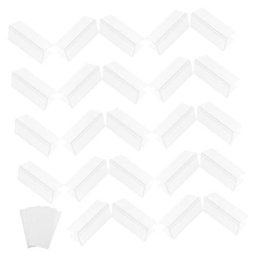 VILLCASE 30 Stück Wiederverwendbare Preisschilder für Regale und Lagerorganisation aus Robustem Papieretiketten für Einfache Identifikation und Vielseitige Verwendung von VILLCASE