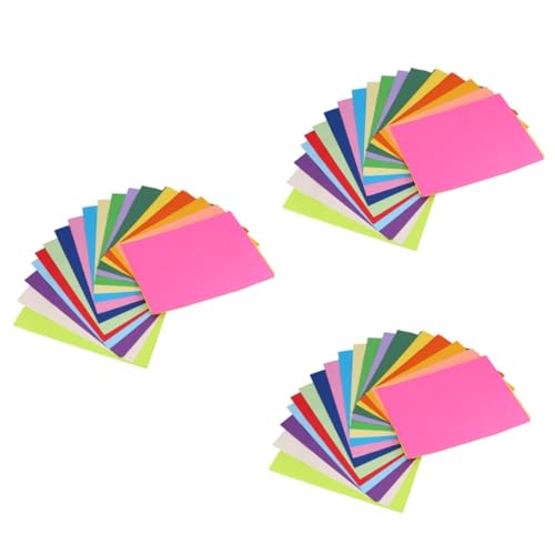 VILLCASE 300 Stk doppelseitiges farbiges Papier kinder bastelset basteln für kinder Bürokopierpapier Papier falten Origami-Papier Druckerpapier Origamil-Papier flutendes Papier Handbuch von VILLCASE