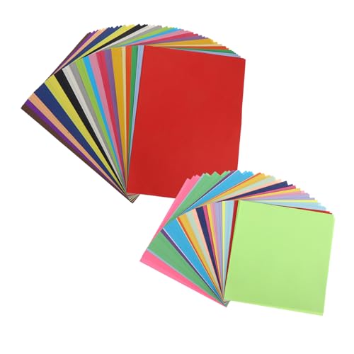 VILLCASE 300 Stück Origami Bastelpapier Für Farbiges Zeichenpapier Karton Für Scrapbooking Papier Für Die Kartenherstellung Doppelseitiger Karton Buntes Kartonpapier Papierstau von VILLCASE