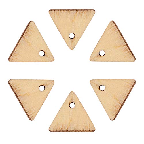 VILLCASE 300 Stück perforierte dreieckige Holzverkleidung dekoration weihnachten weihnachtsdeko beleuchtet innen hochzeitsdeko Dekorative Holzstücke Punkt Anlage Holzornamente holzhandwerk von VILLCASE