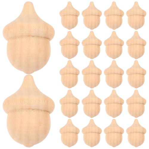VILLCASE 30 StüCk Unfertige Holz-Eicheln FüR Diy Bastelprojekte - Tannenzapfen Zum Basteln - Tannenzapfen Deko FüR Hochzeit, Herbst- Und Festdekoration VILLCASE 30 StüCk Unfertige Holz-Eicheln FüR Diy Bastelprojekte - Tannenzapfen Zum Basteln - Tannenzapfen Deko FüR Hochzeit, Herbst- Und Festdekoration von VILLCASE