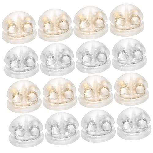 VILLCASE 32 Stück Teiliges Silikon Ohrstecker Verschluss für Damen Sicherer Halt für Ohrstecker Ersatz Silber und Gold für Schmuckherstellung und Reparatur VILLCASE 32 Stück Teiliges Silikon Ohrstecker Verschluss für Damen Sicherer Halt für Ohrstecker Ersatz Silber und Gold für Schmuckherstellung und Reparatur von VILLCASE
