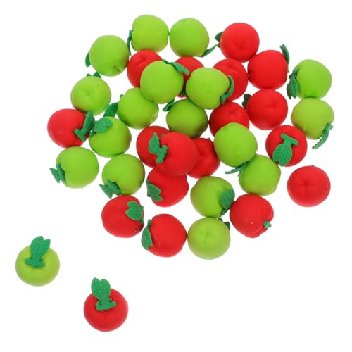 VILLCASE 36 Stück Frucht Radierer in Rot und Grün Schülerpreise für Unterricht Mathe Manipulatives und Party von VILLCASE