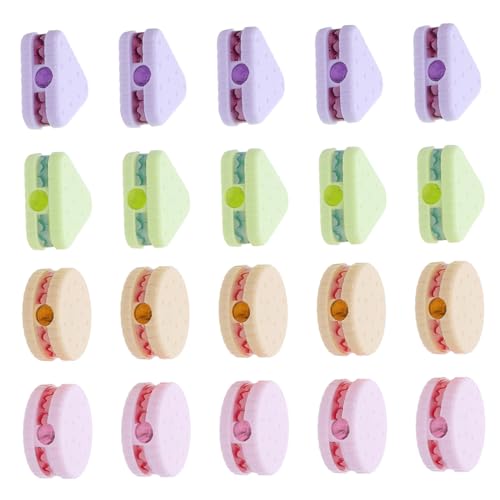 VILLCASE 36 Stück Teiliges Mini Bleistiftspitzer für Kawaii Cookie-design Handlich und Originell für Schule Klassenzimmer Lehrerpreise und Schulanfangsgeschenke von VILLCASE