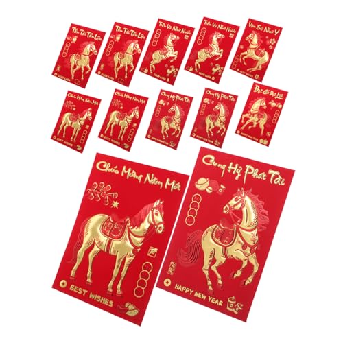 VILLCASE 360 Stück Rote Umschläge Jahr Des Pferdes Hong Bao Vietnamesische Neujahrsumschläge Kreative Geschenkidee Für Frühlingsfest Hochzeit Geburtstag Feierlichkeiten VILLCASE 360 Stück Rote Umschläge Jahr Des Pferdes Hong Bao Vietnamesische Neujahrsumschläge Kreative Geschenkidee Für Frühlingsfest Hochzeit Geburtstag Feierlichkeiten von VILLCASE