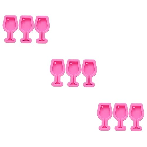 VILLCASE 3sets Goblet Charms Form Für Epoxidharz Form Schlüsselanhänger Formen Für Schmuck Charm 3pcs * 3 von VILLCASE
