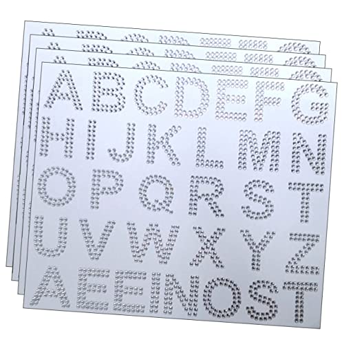 VILLCASE 4 Blätter Brief Diamond Aufkleber Edelsteine funkelnde Aufkleber Strassaufkleber Edelstein-Aufkleber groß multifunktionale Glitzeraufkleber Bling-Alphabet-Aufkleber Acryl Weiß VILLCASE 4 Blätter Brief Diamond Aufkleber Edelsteine funkelnde Aufkleber Strassaufkleber Edelstein-Aufkleber groß multifunktionale Glitzeraufkleber Bling-Alphabet-Aufkleber Acryl Weiß von VILLCASE