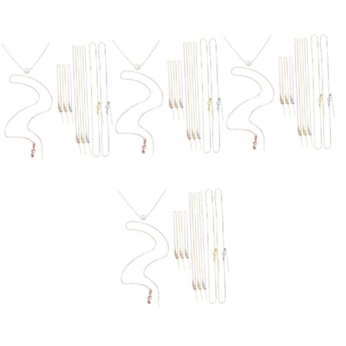 VILLCASE 4 Sätze Kette Schmuckzubehör Zange Reize Echtgold Plattierte Armbänder Echte Goldbeschichtung Armband Diy Anhänger Liefert Anhänger Für Die Schmuckherstellung Kupfer 9 Stücke * 4 von VILLCASE