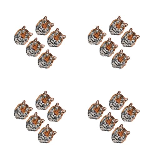 VILLCASE 4 Sätze Tigerkopf-patch Bügelbild Dekorative Aufkleber Jeans-dekoration Gestickte Aufnäher Großer Jackenaufnäher Patches in Tigerkopfform Stickereiflecken Polyester 5 Stück * 4 VILLCASE 4 Sätze Tigerkopf-patch Bügelbild Dekorative Aufkleber Jeans-dekoration Gestickte Aufnäher Großer Jackenaufnäher Patches in Tigerkopfform Stickereiflecken Polyester 5 Stück * 4 von VILLCASE