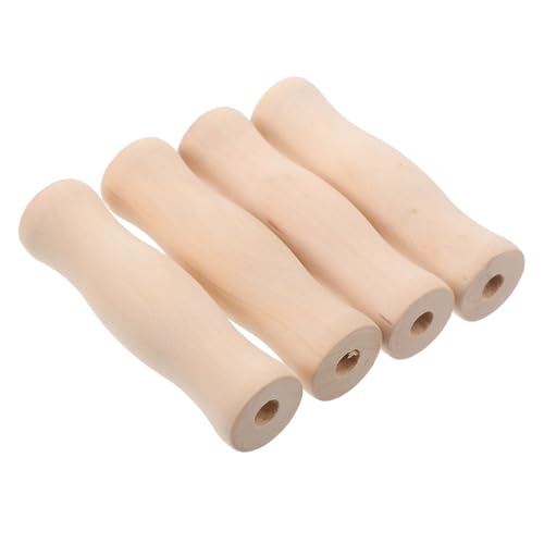 VILLCASE 4 Stück Grill Griff Für Die Küche Hölzerne Utensilien Küchengriffe Bbq -utensilien Beige Holz VILLCASE 4 Stück Grill Griff Für Die Küche Hölzerne Utensilien Küchengriffe Bbq -utensilien Beige Holz von VILLCASE